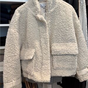 dh NEW YORK Cream Sherpa Jacket- worn 1x